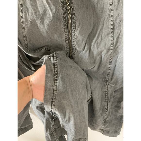 PRIMORDIAL IS PRIMITIVE‎ Zip Up Jacket In Dark Grey Made in Italy - Picture 4 of 7